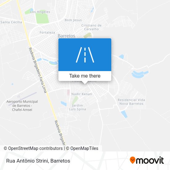 Rua Antônio Strini map