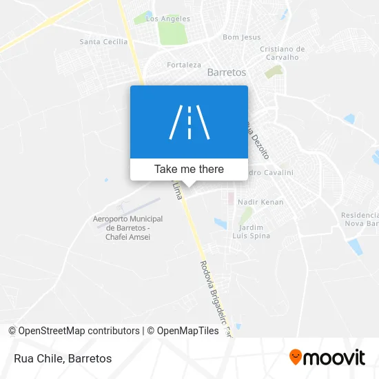 Rua Chile map