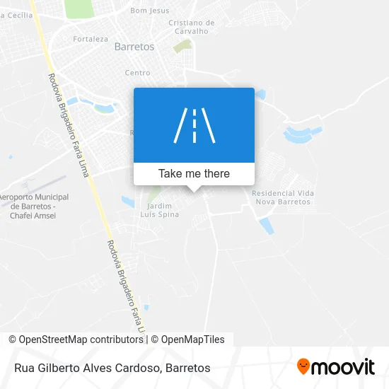 Rua Gilberto Alves Cardoso map