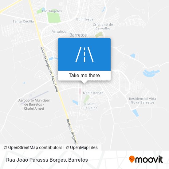 Rua João Parassu Borges map
