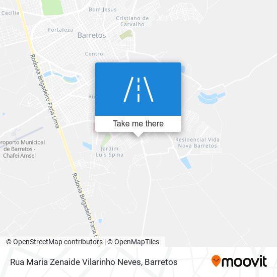 Mapa Rua Maria Zenaide Vilarinho Neves