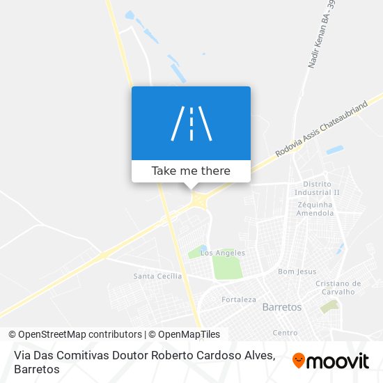 Via Das Comitivas Doutor Roberto Cardoso Alves map