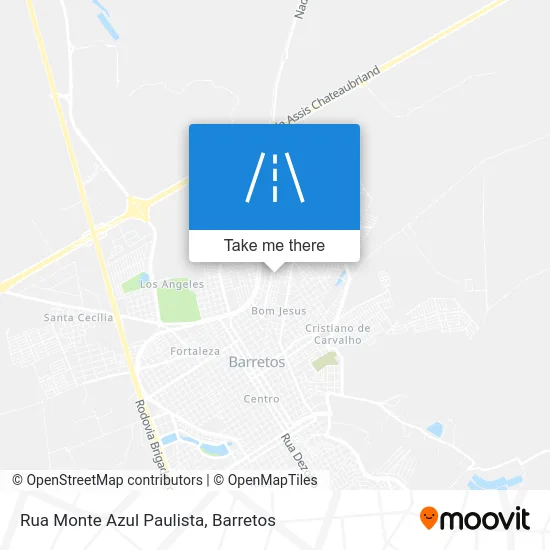 Rua Monte Azul Paulista map