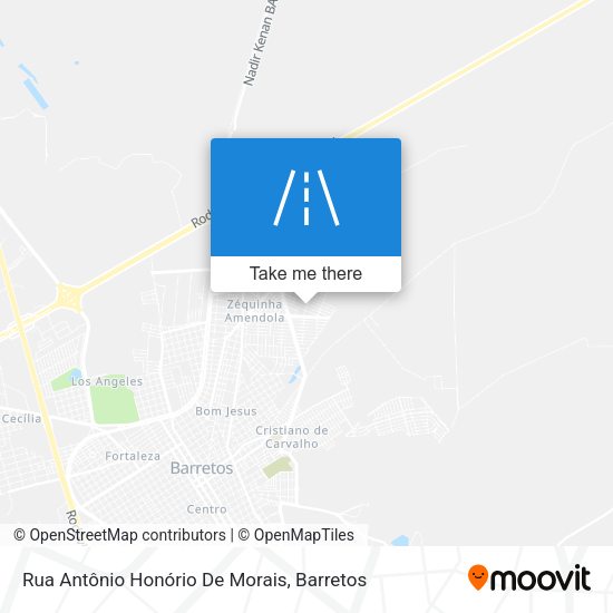 Rua Antônio Honório De Morais map