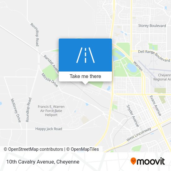 10th Cavalry Avenue map