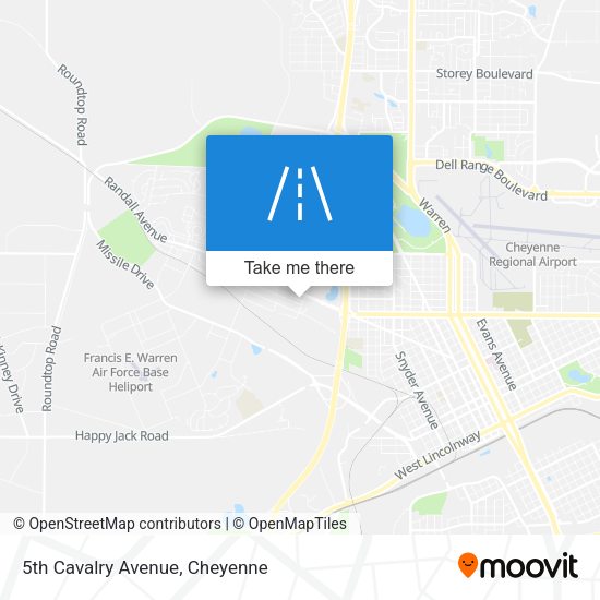 5th Cavalry Avenue map