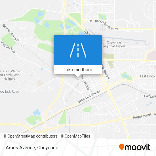 Mapa de Ames Avenue