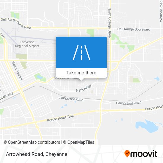 Mapa de Arrowhead Road