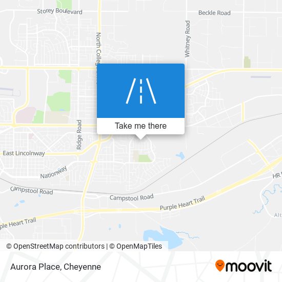 Aurora Place map