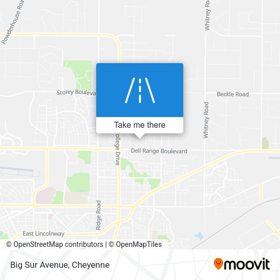 Mapa de Big Sur Avenue
