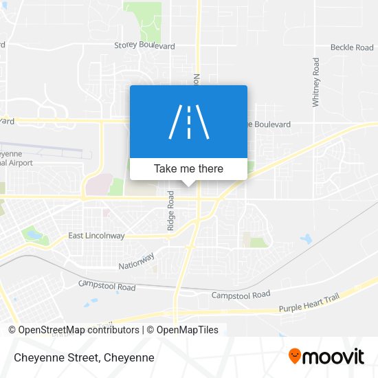 Cheyenne Street map