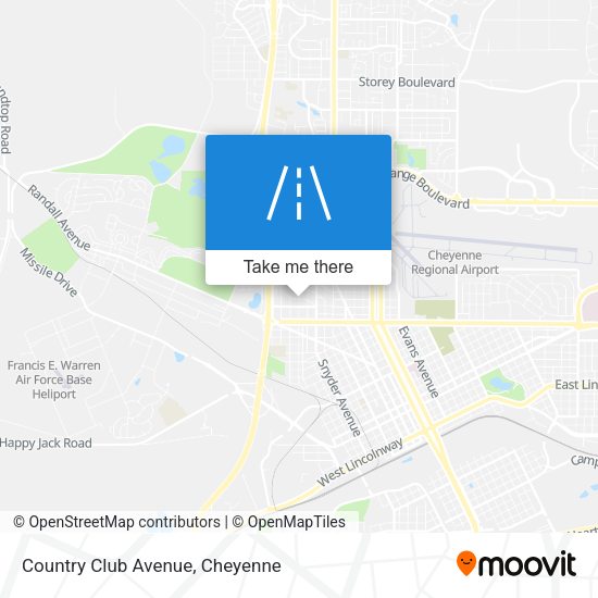 Country Club Avenue map
