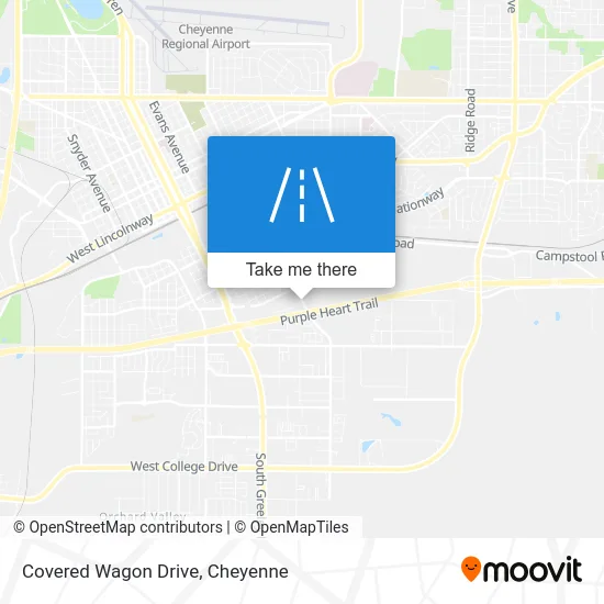 Covered Wagon Drive map