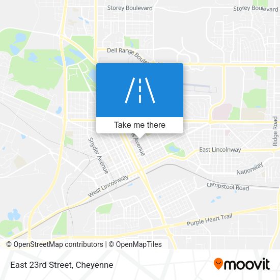 East 23rd Street map
