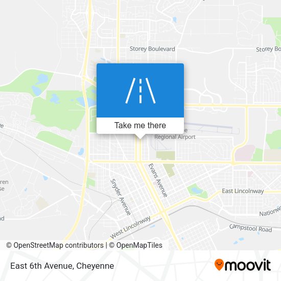 Mapa de East 6th Avenue