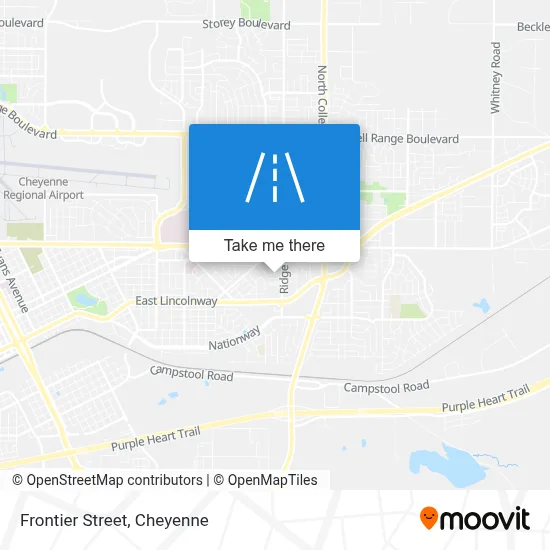 Frontier Street map