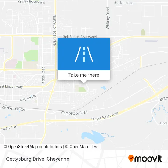 Gettysburg Drive map