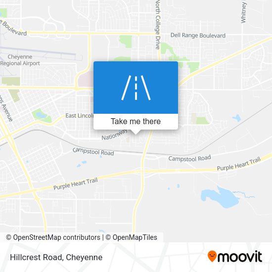 Mapa de Hillcrest Road