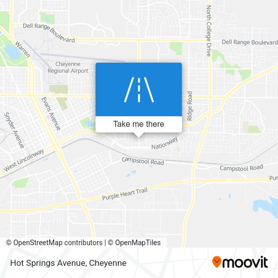 Hot Springs Avenue map