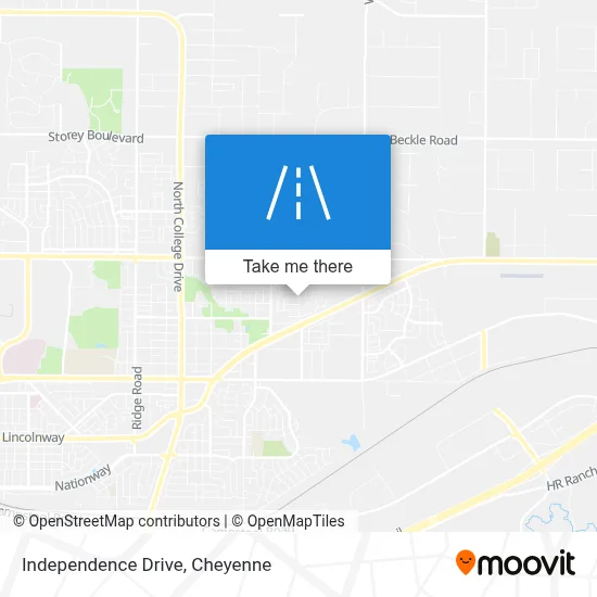 Independence Drive map