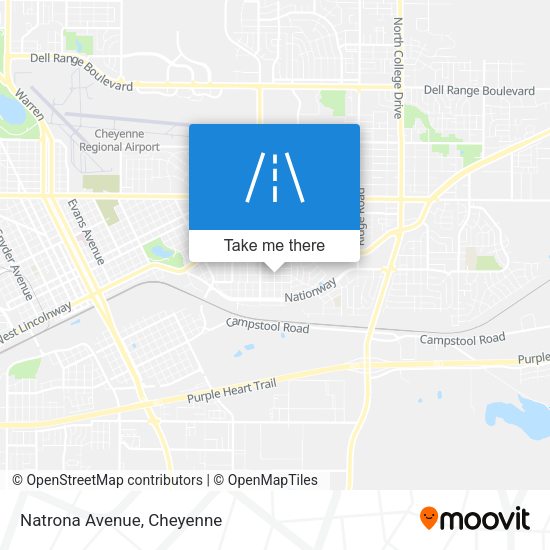 Mapa de Natrona Avenue