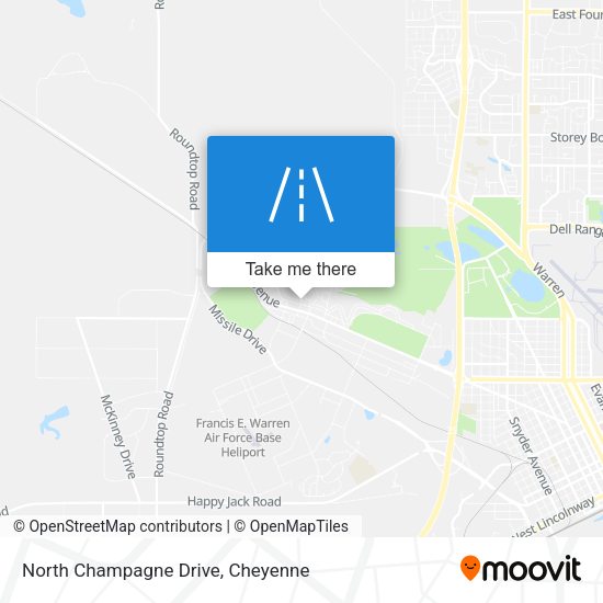 North Champagne Drive map