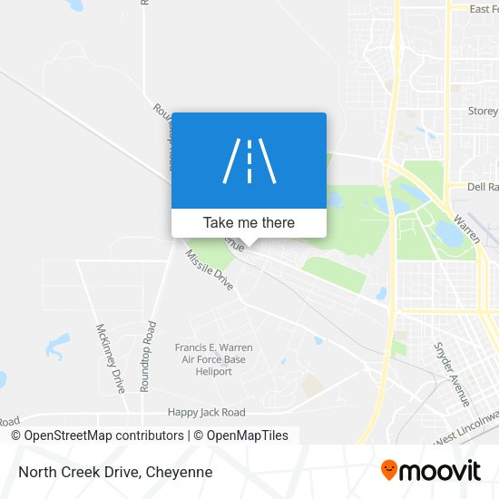 North Creek Drive map