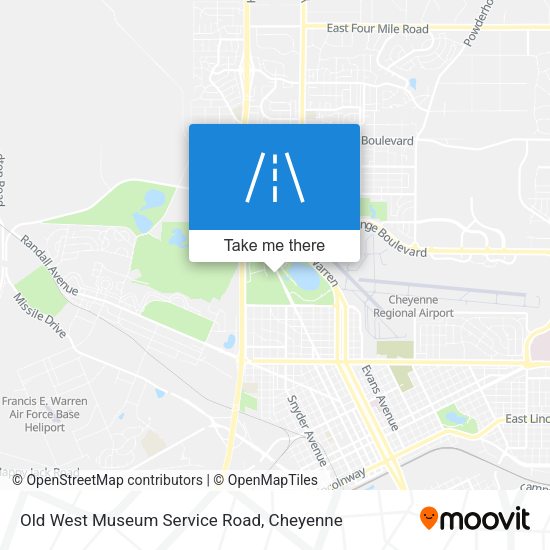 Mapa de Old West Museum Service Road