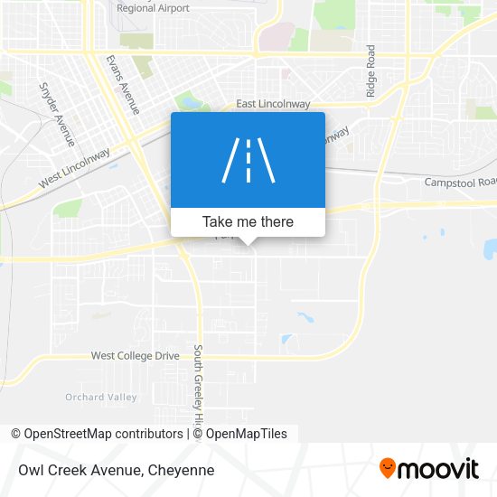 Owl Creek Avenue map