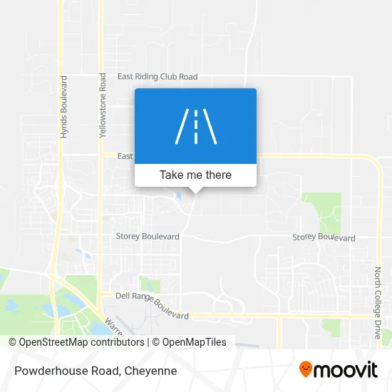 Powderhouse Road map