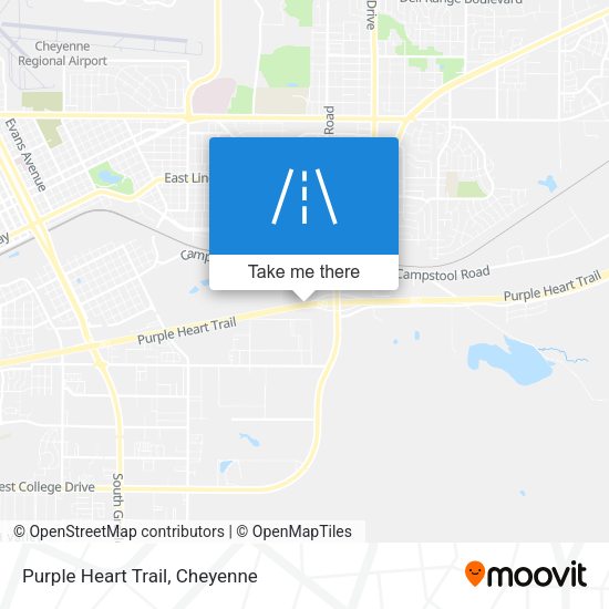 Purple Heart Trail map