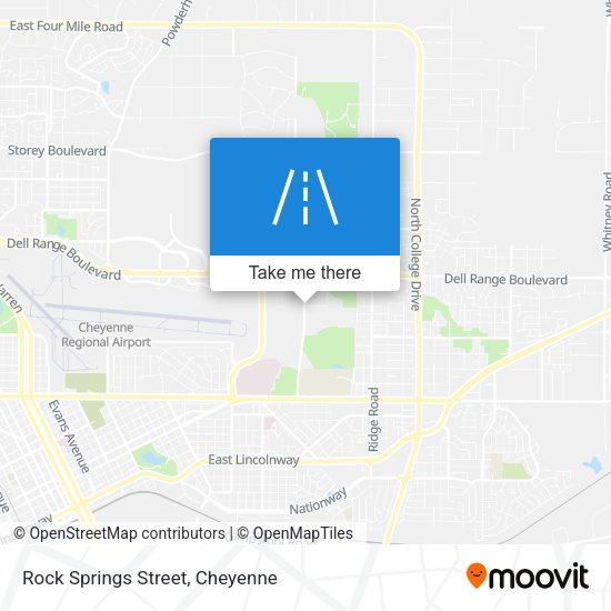 Mapa de Rock Springs Street