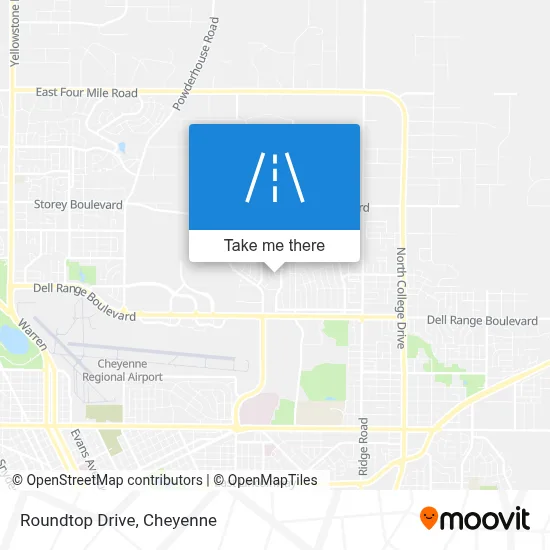 Roundtop Drive map