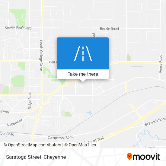 Mapa de Saratoga Street