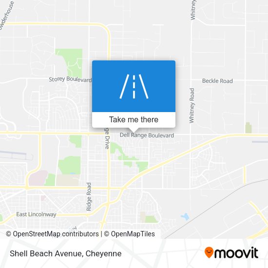 Shell Beach Avenue map