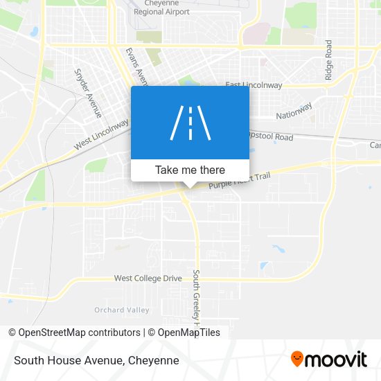 South House Avenue map