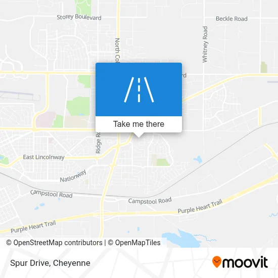 Spur Drive map