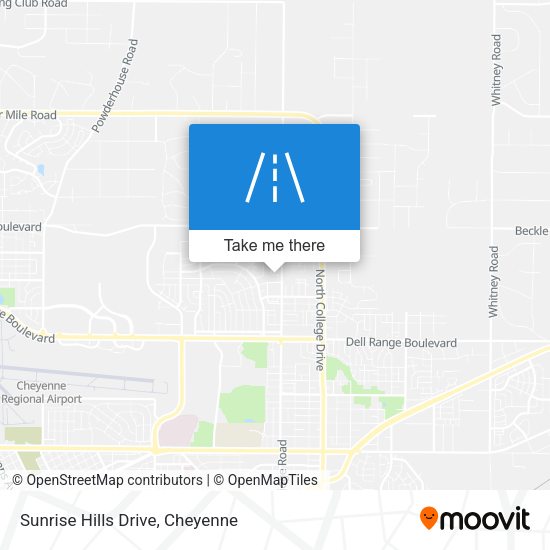 Sunrise Hills Drive map