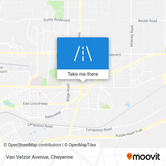 Van Velzor Avenue map