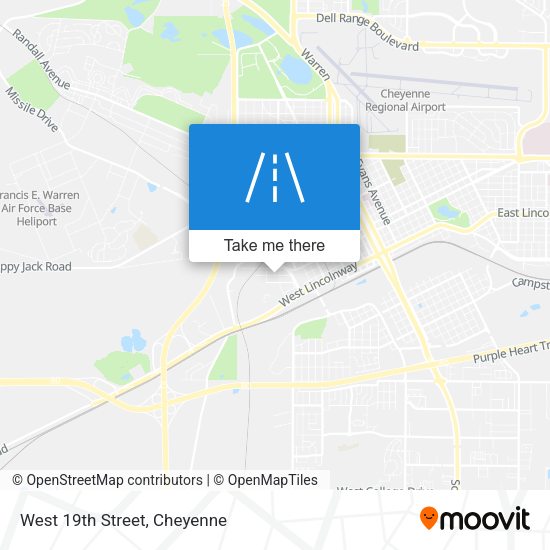 Mapa de West 19th Street