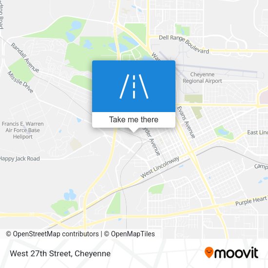 West 27th Street map