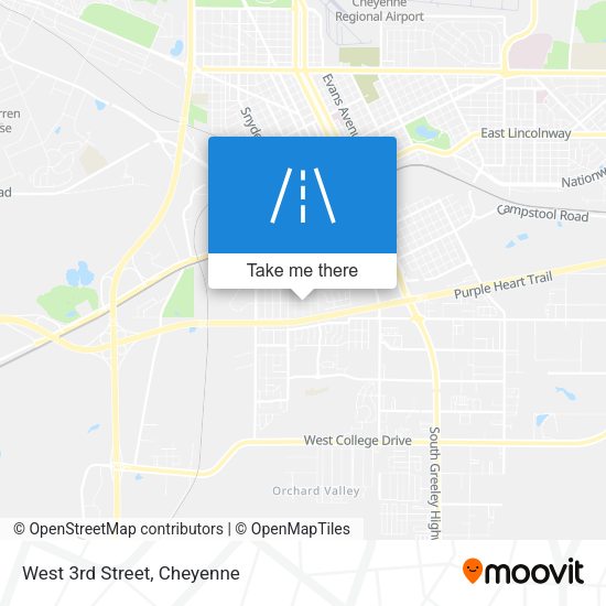 Mapa de West 3rd Street