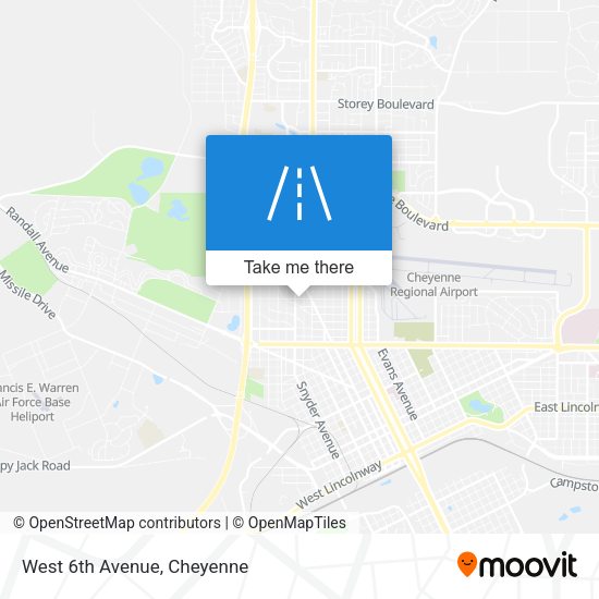 Mapa de West 6th Avenue