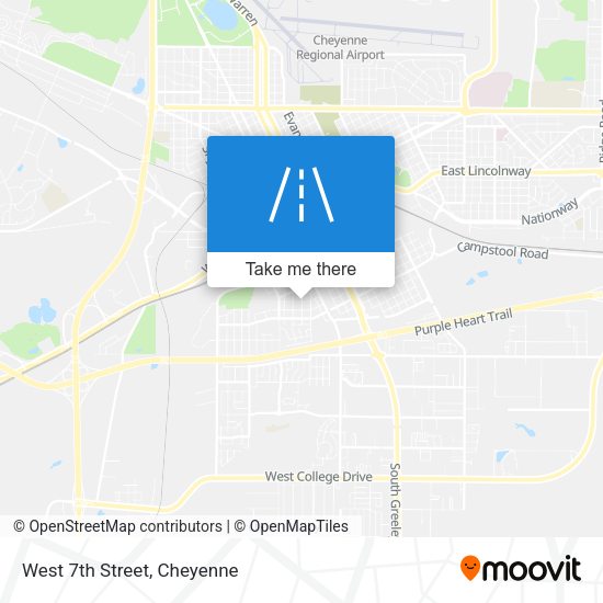 Mapa de West 7th Street
