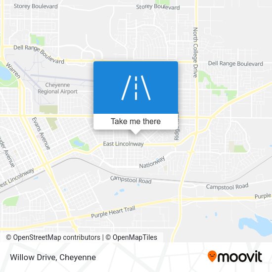 Mapa de Willow Drive