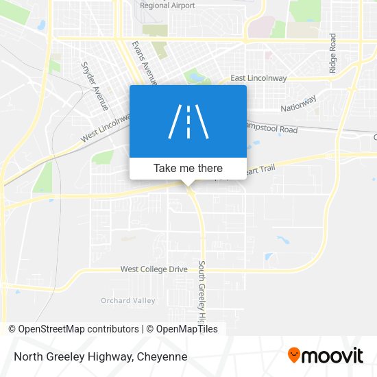 North Greeley Highway map