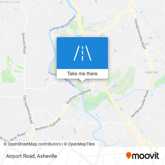 Airport Road map