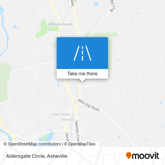 Mapa de Aldersgate Circle