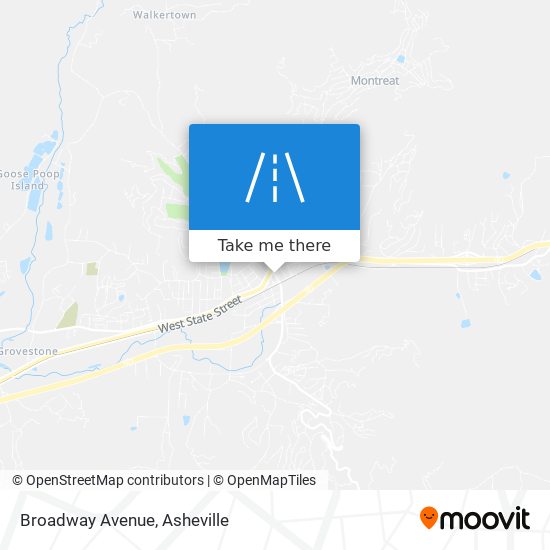 Mapa de Broadway Avenue