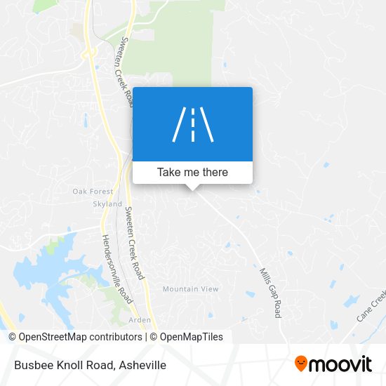 Busbee Knoll Road map